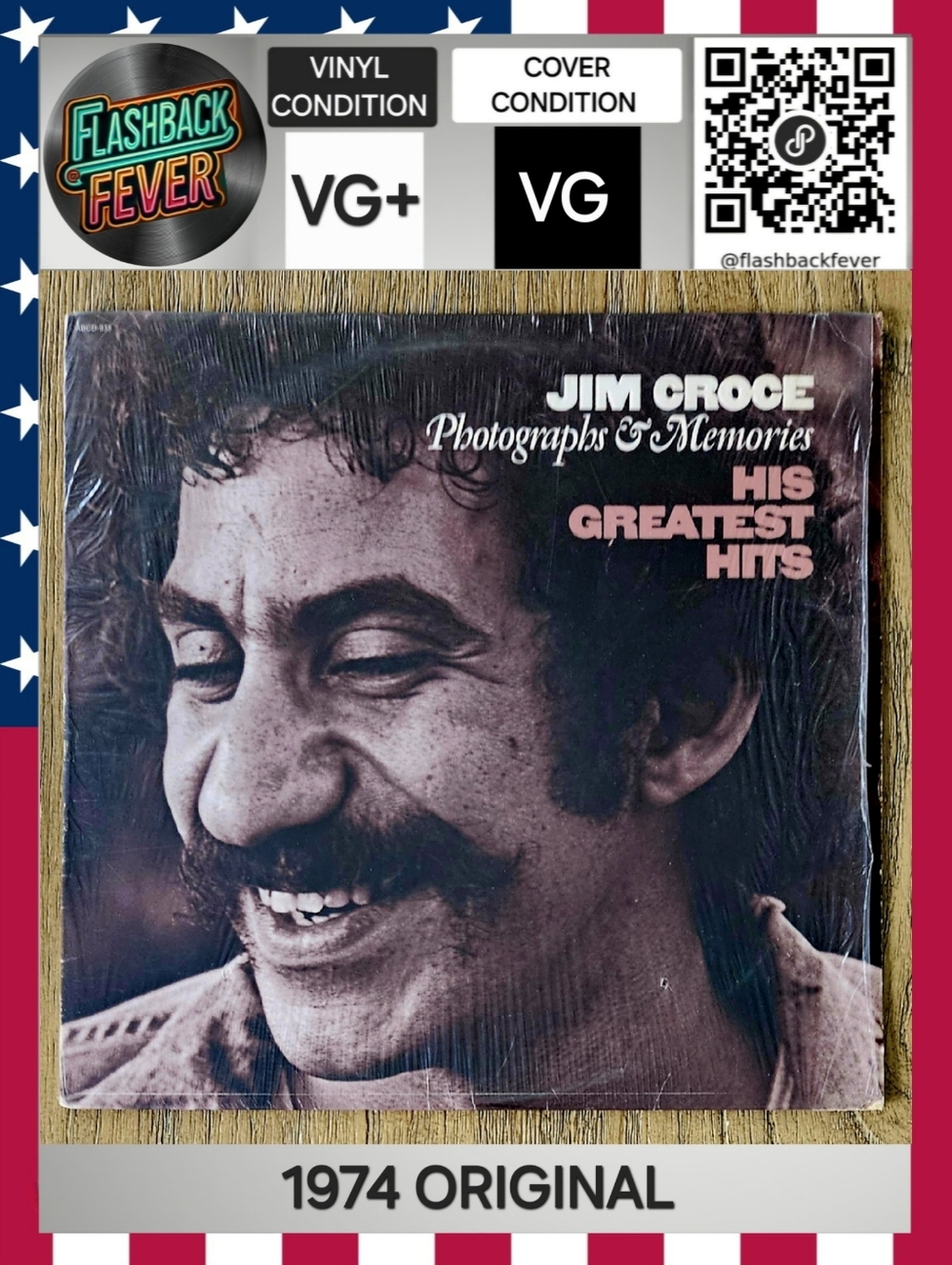 JIM CROCE•Photographs & Memories:...•1974 US (#ABCD-835) Santa Maria Pressing